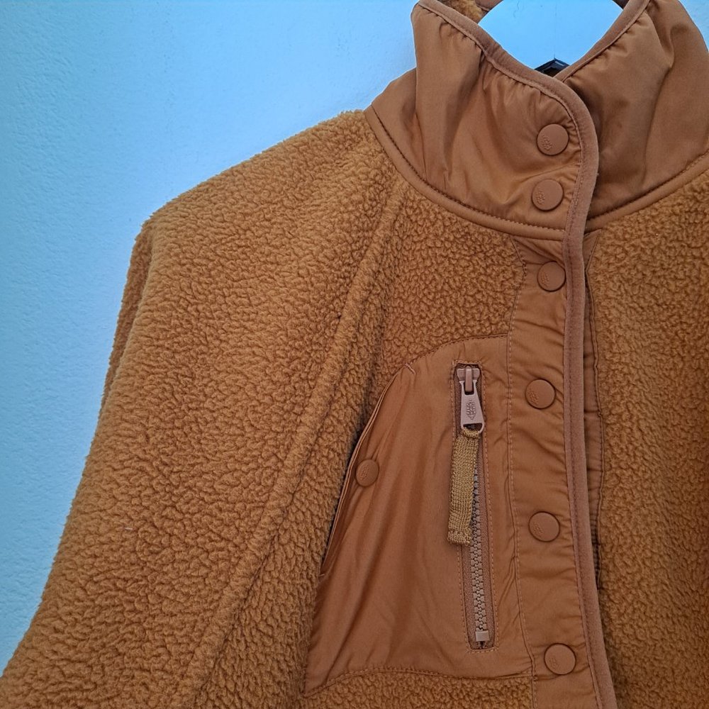 Free People Mustard Yellow Sherpa Jacket - Picture 5 of 15